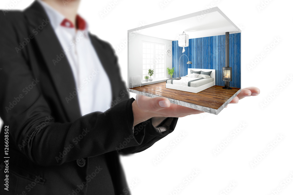 Concept modern interior. 3D rendering Concept modern interior. 3D rendering