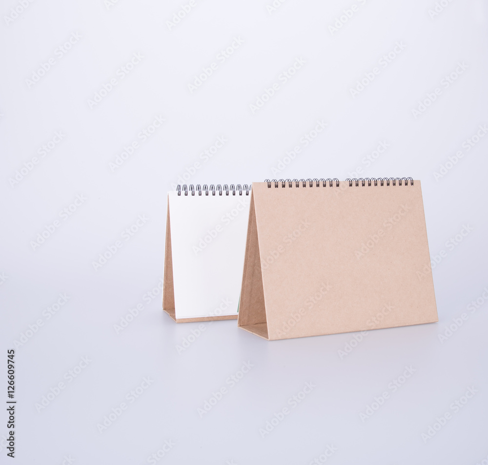 calendar or empty desk calendar on the background.
