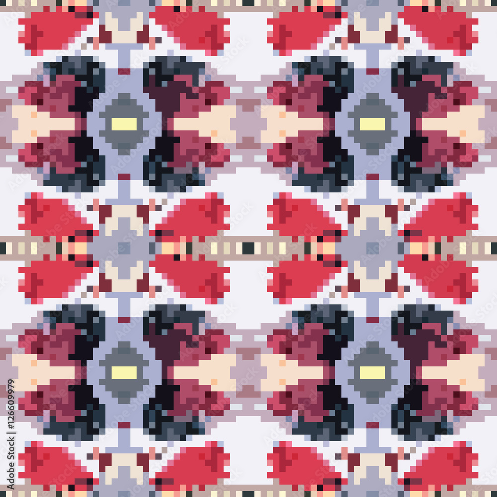 Fototapeta premium seamless tileable pixel texture pattern