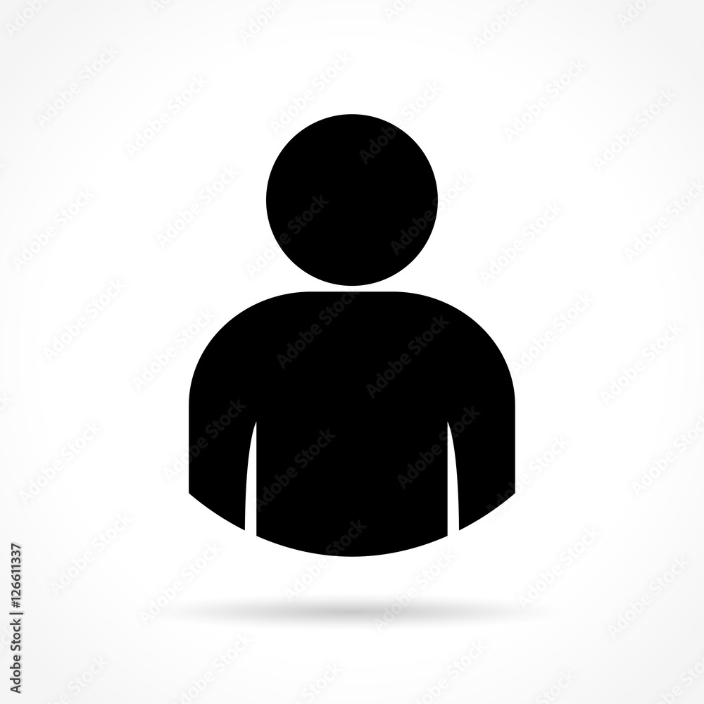 Person Icon On White Background Stock Vector Adobe Stock person-icon-on-white-background-stock-vector-adobe-stock