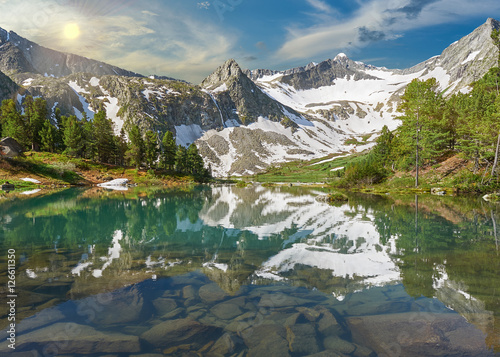 Beautiful summer landscape, Altai mountains Russia.