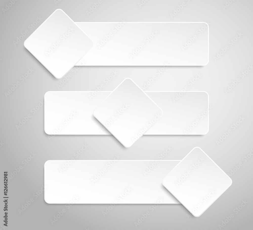Paper Banner. Design Vector. Mockup. Paper Banner. Design Vector. Mockup.