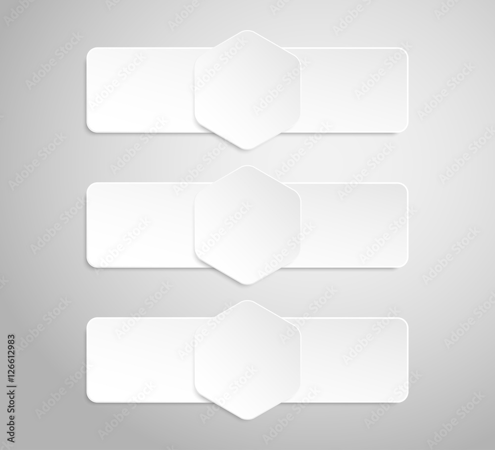 Paper Banner. Design Vector. Mockup. Paper Banner. Design Vector. Mockup.