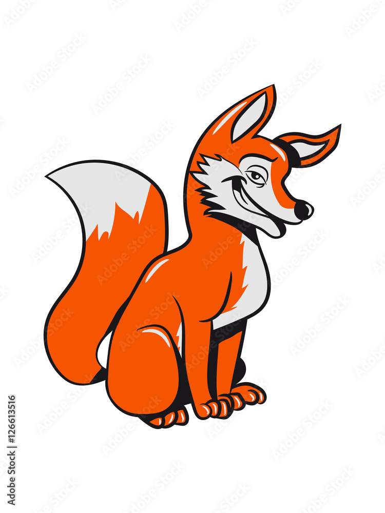 Obraz premium Fox sweet macho witty