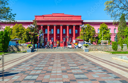 The National University red building, Kyiv, Ukraine photo