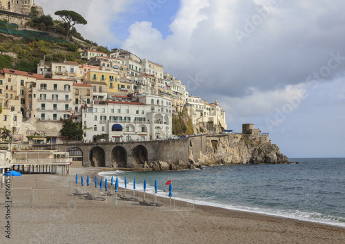 beautiful scenic of amalfi coast south italy important  travelin photo