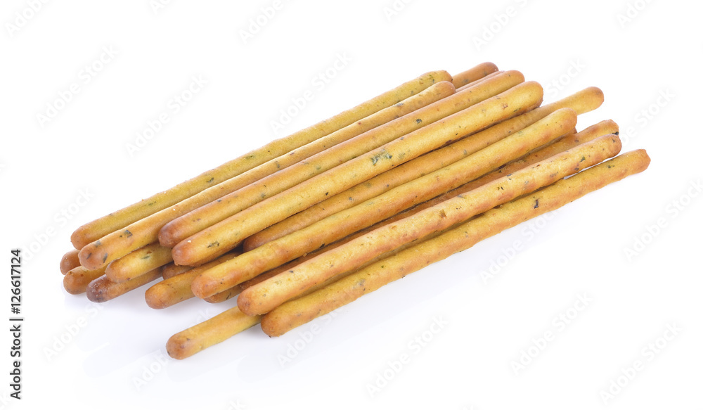 bread sticks isolated on a white background
