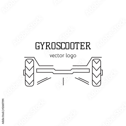Gyro scooter logo template