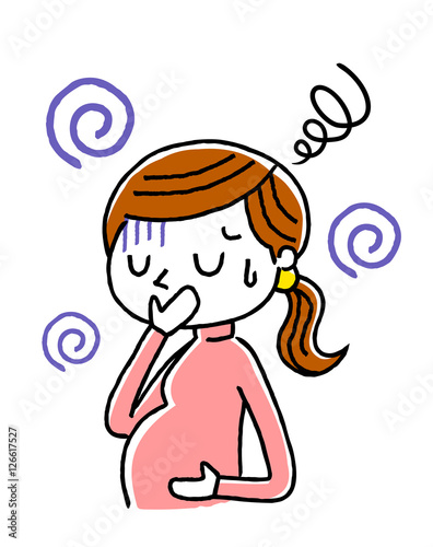 妊婦：つわりで気持ち悪い、気分が悪い
