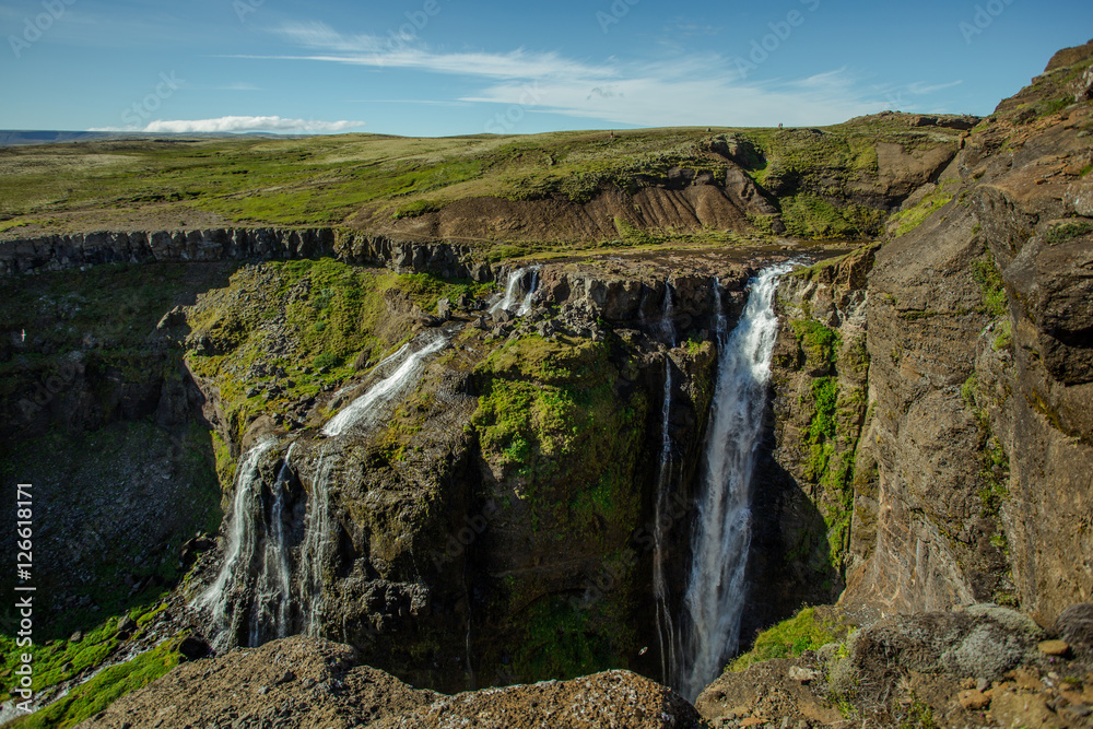 Fototapeta premium Glymur Waterfall, Iceland.