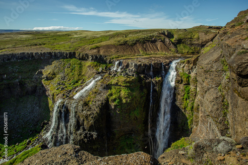 Glymur Waterfall  Iceland.