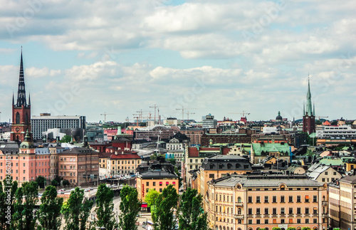 Canvas Print View of Stockholm, Sweden