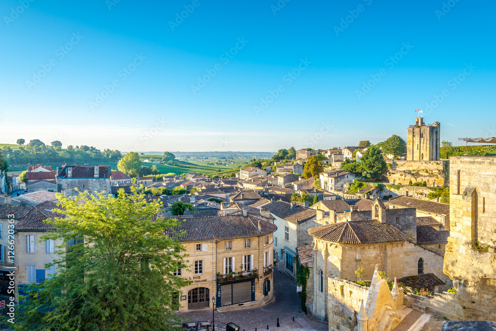 Morning view at the Saint Emilion - France