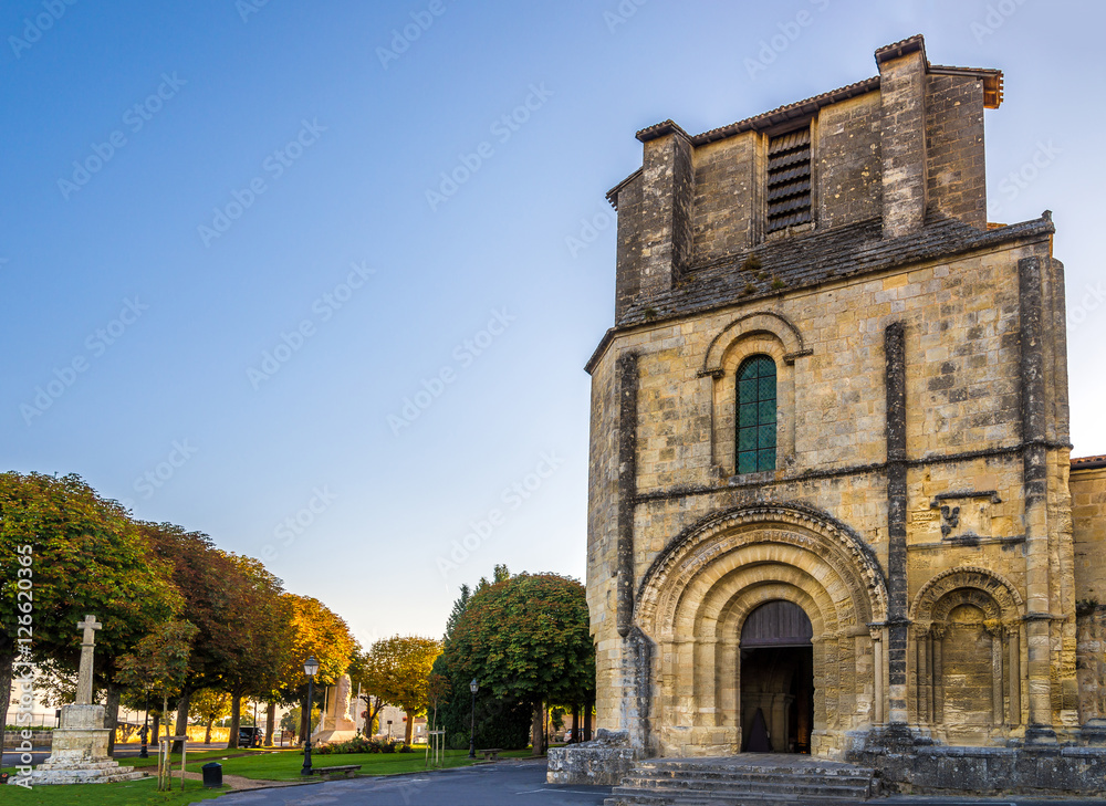 Church with cloister in Saint Emilion - France