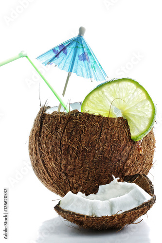 Cocktail made of coconut