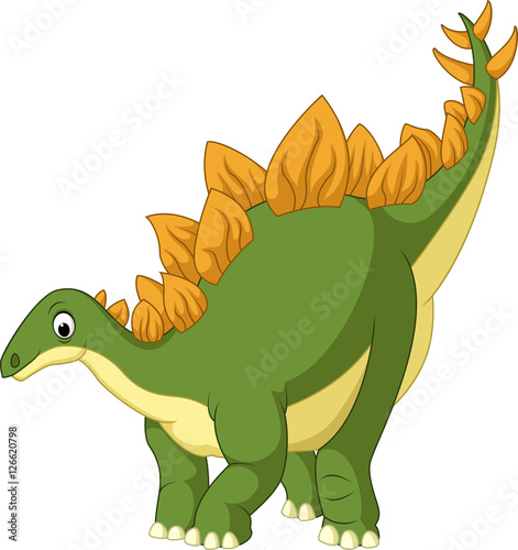 Cartoon stegosaurus
