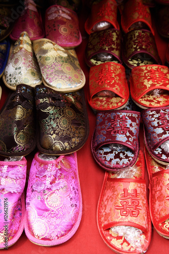 Silk Chinese slippers