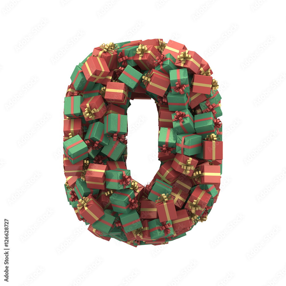 font of  red and green gift boxes with red and gold ribbon