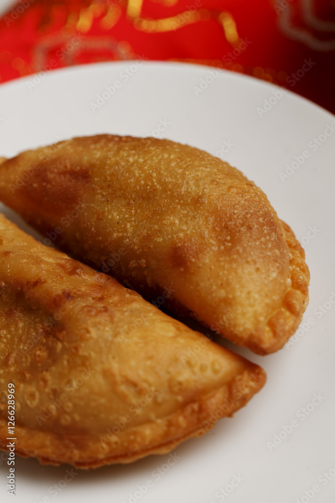 Curry puffs. Malay food