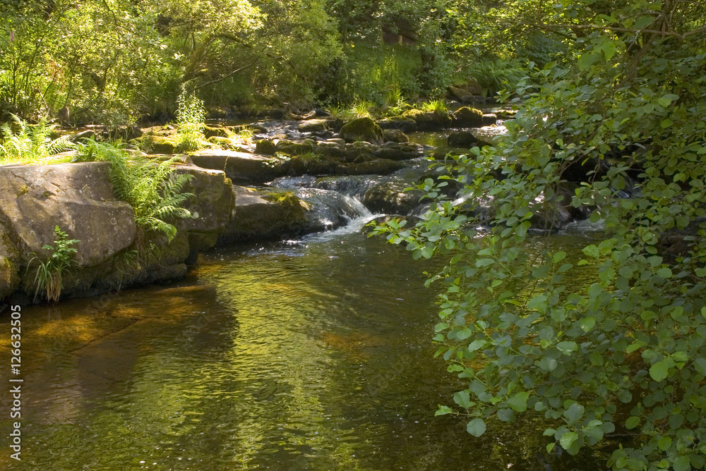 waterfall river cascade brecon beacons national park wales