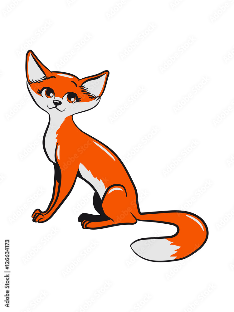 Obraz premium Fox sitting sweet