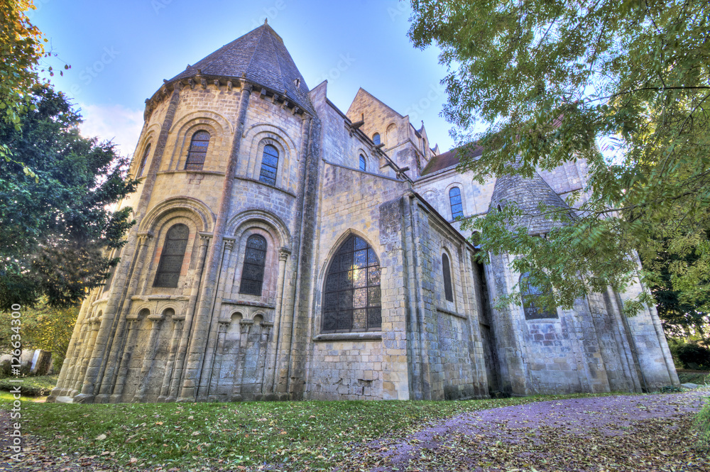 Naklejka premium France, Caen - église Saint-Nicolas