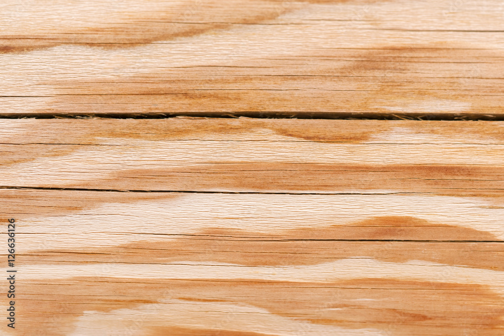 Fototapeta premium Brown wooden surface with cracks, background, texture