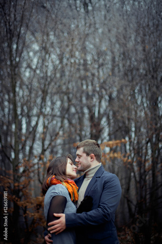 happy man hugging her wonderful woman © andriychuk