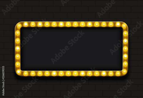 Vector modern retro billboard background