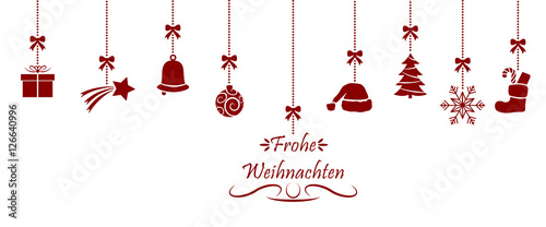 Frohe Weihnachten - Rot