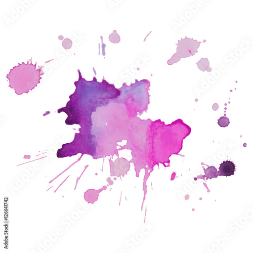 Abstract vector watercolor background.