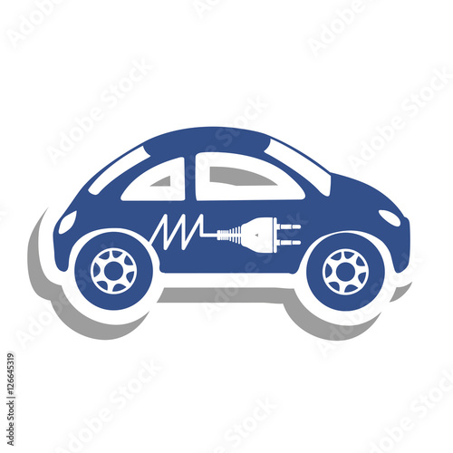 electric car icon image vector illustration design 