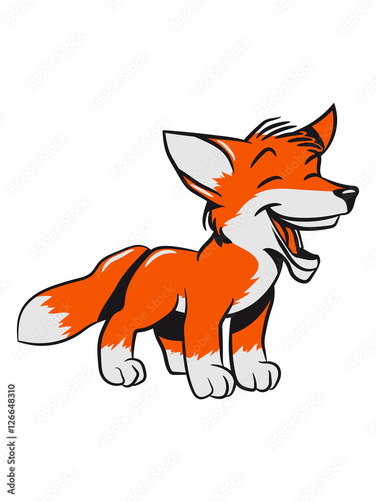 Obraz premium Fox laugh sweetly