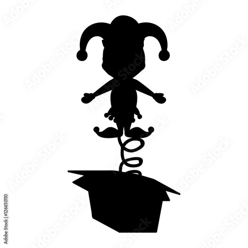 jack in the box icon image vector illustration design 