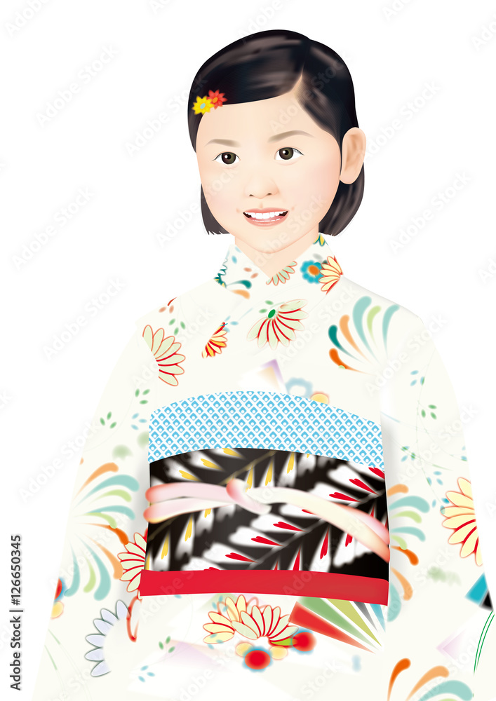 Japanese girl in traditional clothes Kimono _2 Japanese girl in traditional clothes Kimono _2