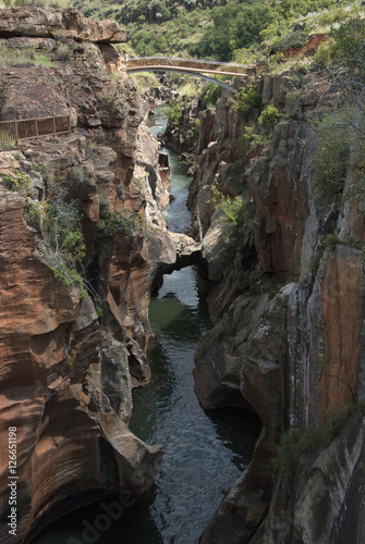 High angle of Bourkes Luck Potholes  South Africa