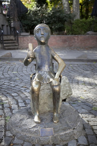 Tbilisi, Georgia  Statue of Georgian toastmaster called Tamada at Shardeni Street in Tbilisi photo