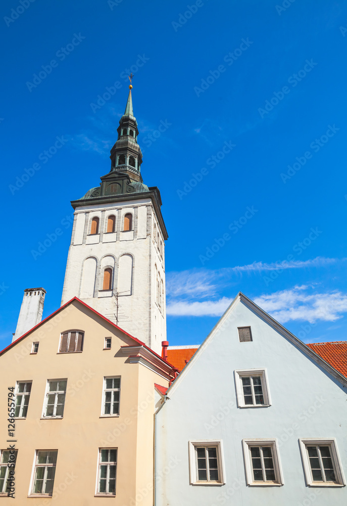 Old town of Tallinn, Estonia. Niguliste