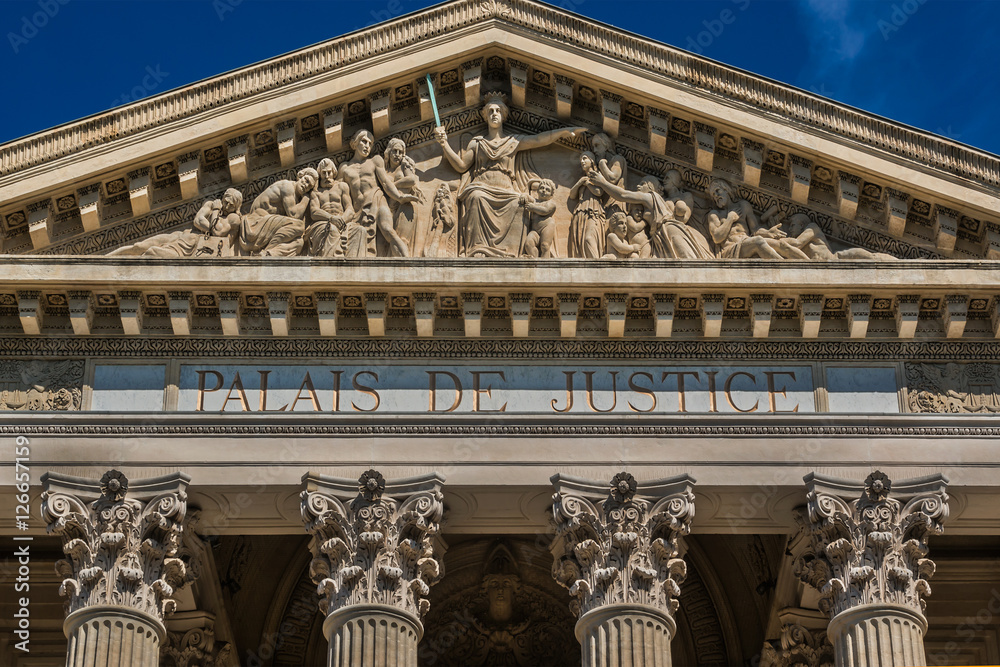 Fototapeta premium Court house, or Palais de Justice (1846). Nimes, France.