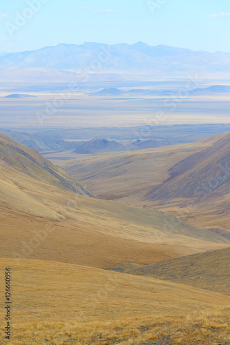 Sunset in the Altai mountains