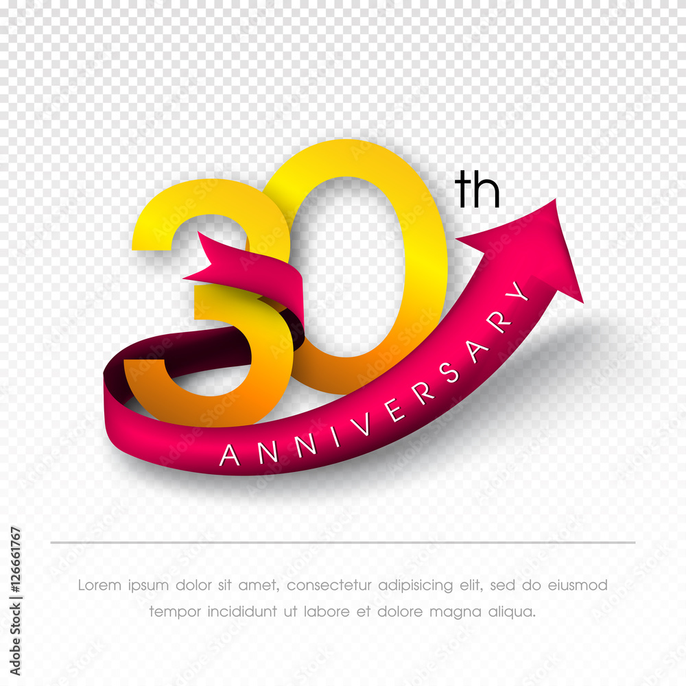 Naklejka premium Anniversary emblems template design.