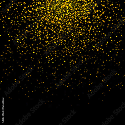 Vector gold glittering bokeh abstract background