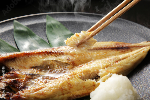 ほっけの焼き魚　Hokke grilled fish