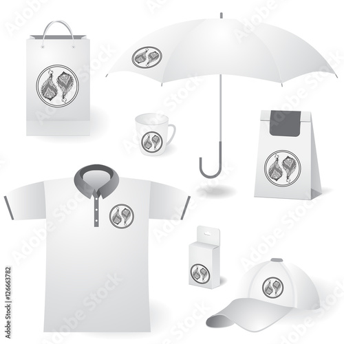 stock vector corporate identity template. set of mock up