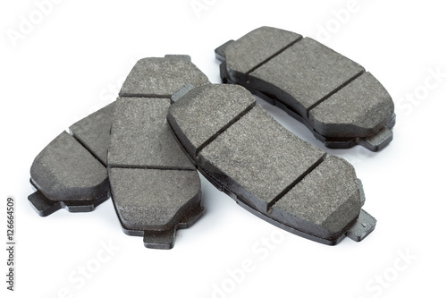 brake pads isolated on white