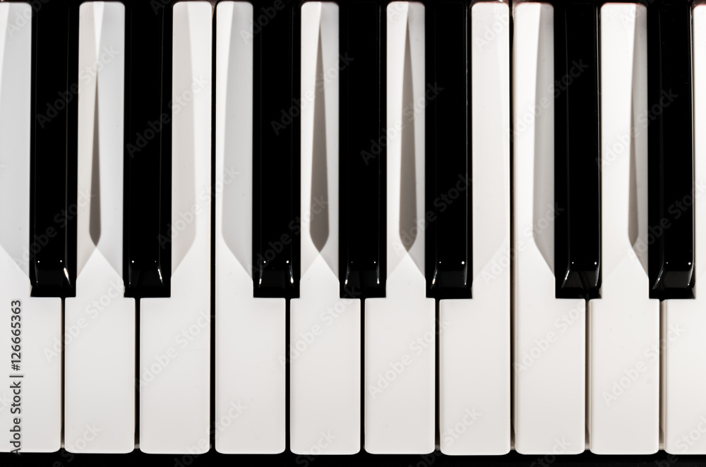 Fototapeta premium Piano keyboard close up