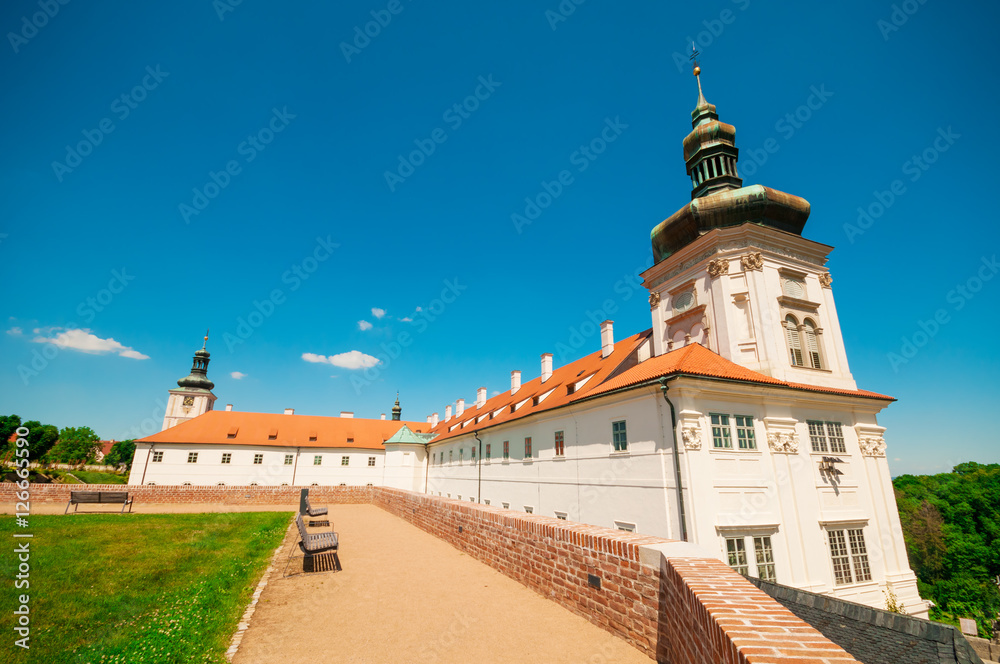 Courtyard at the Jesuit College in Kutna Hora, Czech Republic