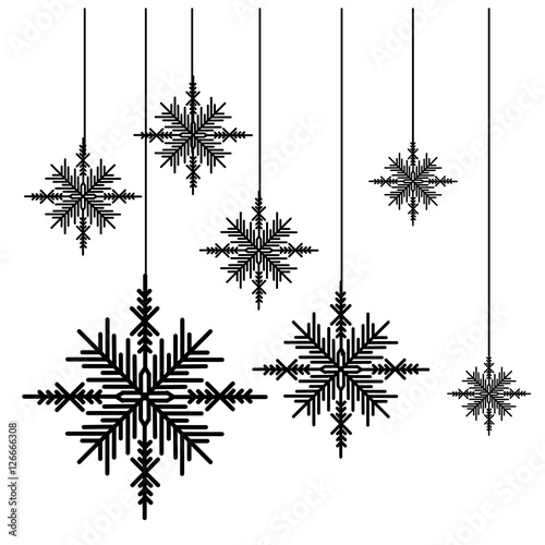 creative snowflake icon image vector illustration design 