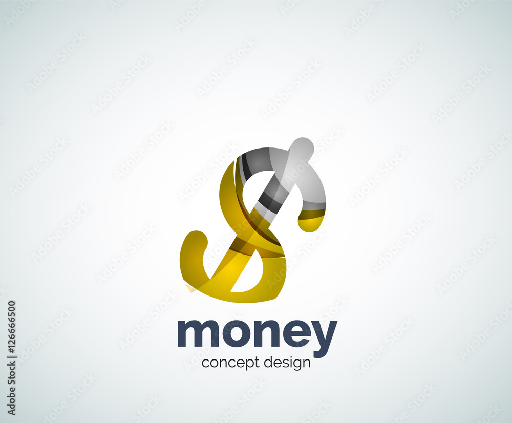 Obraz premium Vector dollar logo template