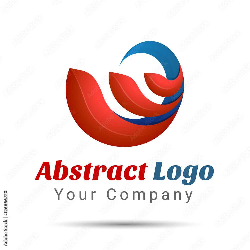 Abstract Vector Logo Design Template. Creative Concept Icon Volume Logo Colorful 3d Vector Design Corporate identity Abstract Vector Logo Design Template. Creative Concept Icon Volume Logo Colorful 3d Vector Design Corporate identity